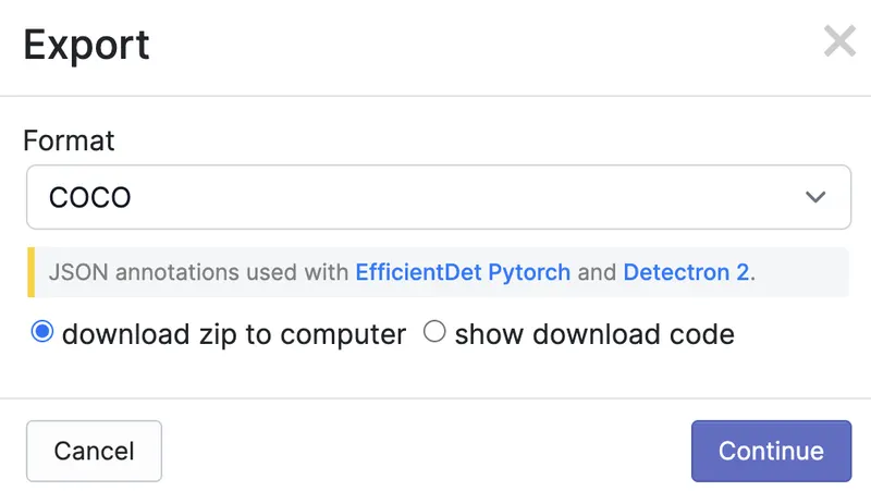 Exporting to a .zip folder on your device.
